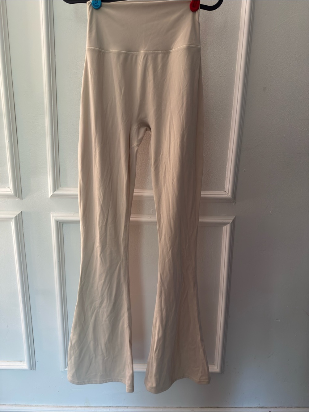 Buff Bunny Legacy Flare Leggings in off white Bone